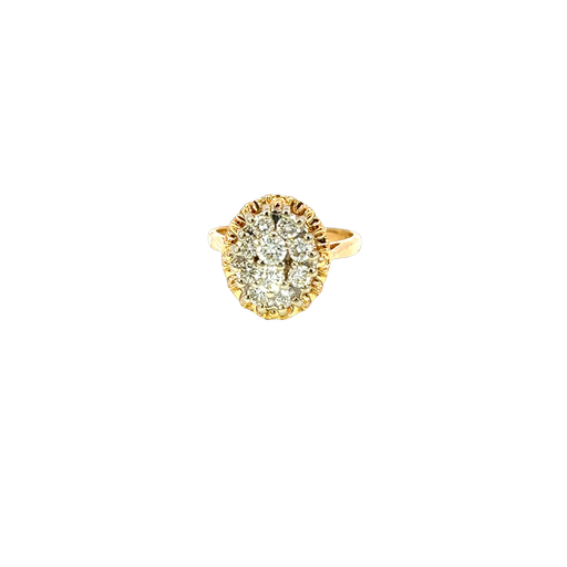 [908737158582] 14K Yellow Gold Diamond Ring