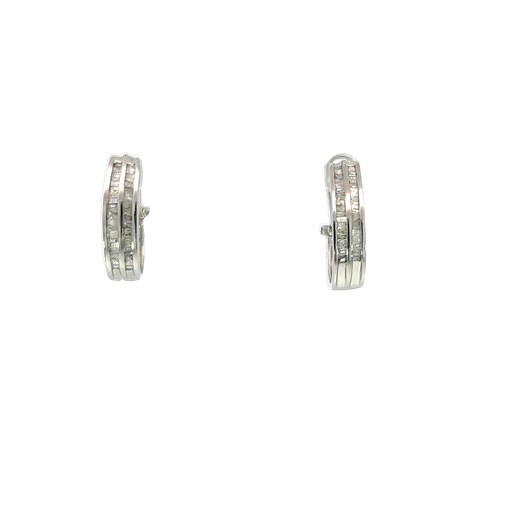 [912542890430] 14K White Gold Diamond Earrings
