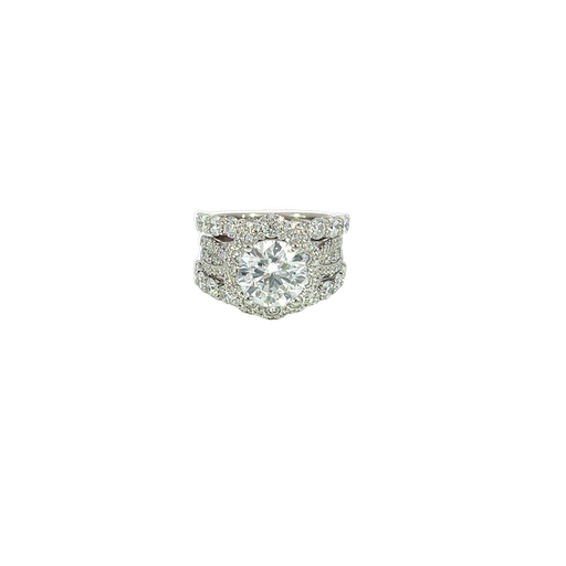 [912874313475] 14K White Gold Diamond Engagement Ring