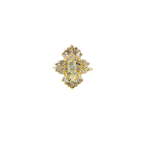 [914356740498] 14K Yellow Gold Diamond Ring