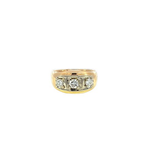 [915052762247] 14K Two-Tone Men's Diamond Fashion Ring