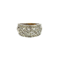 10K White Gold Diamond Cocktail Ring