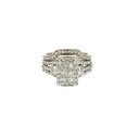 10K White Gold Diamond Cocktail Ring