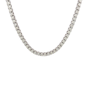 10K White Gold Illusion Diamond Tennis Necklace