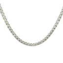 10K White Gold Diamond Tennis Necklace