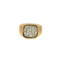 10K Yellow Gold Diamond Cocktail Ring