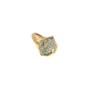 10K Yellow Gold Diamond and Diamond Ring