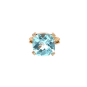 14K Rose Gold Diamond and Topaz Cocktail Ring