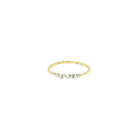 14K Two-Tone Gold Diamond Stackable Ring