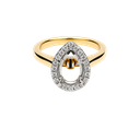 14K Two-Tone Gold Diamond Engagement Ring