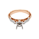14K Two-Tone Gold Diamond Engagement Mounting Ring