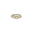 14K Two-Tone Gold Diamond Band and Fashion Ring