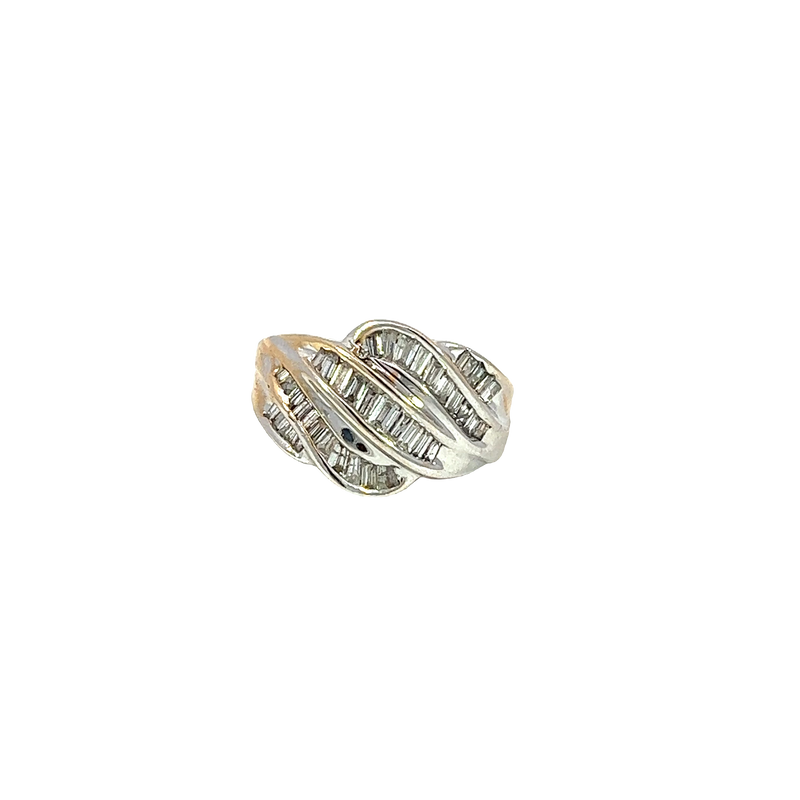 14K Two-Tone Gold Diamond Fashion Ring
