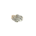 14K Two-Tone Gold Diamond Fashion Ring