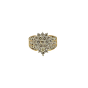10K Two-Tone Gold Diamond Cocktail Ring