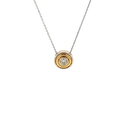 14K Two-Tone Gold Diamond Necklace