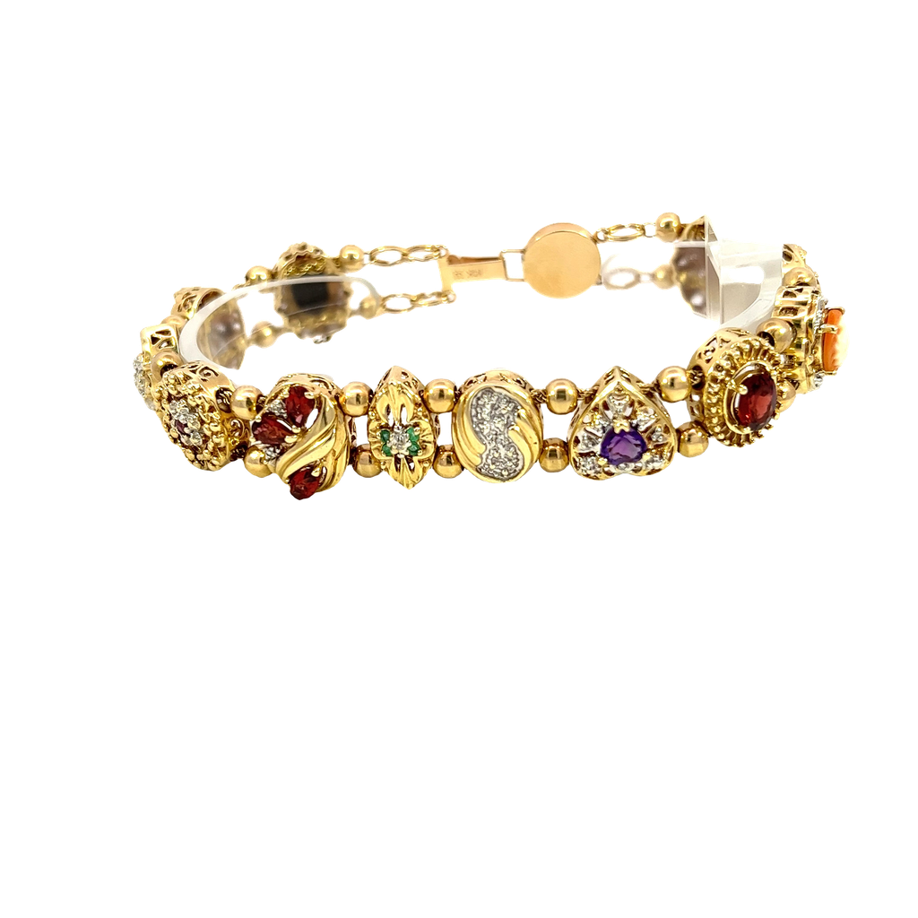 14K Two-Tone Gold Fashion Bracelet