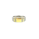14K Two-Tone Diamond Men's Fashion Ring