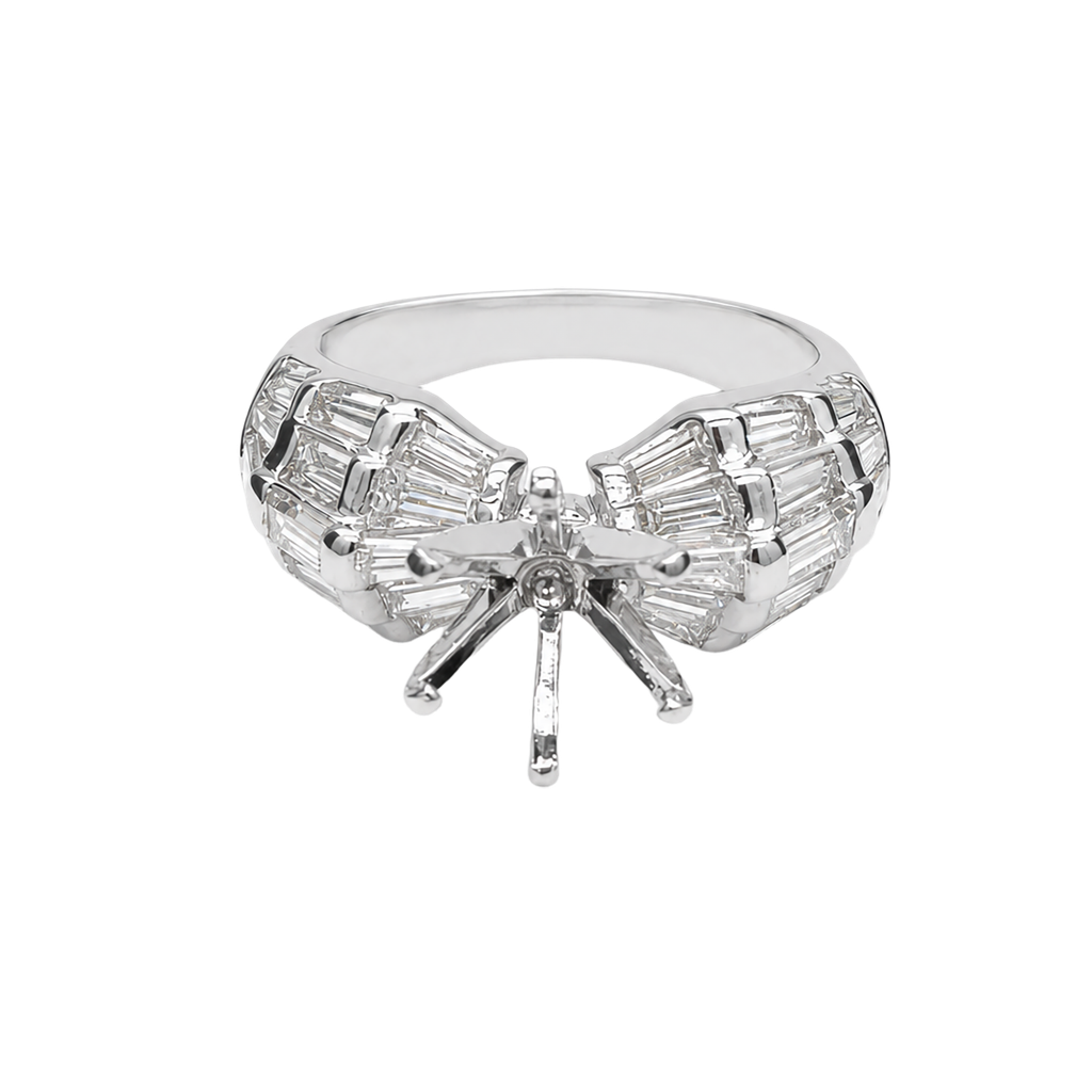 14K White Gold Diamond Ring