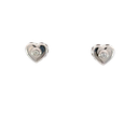 14K White Gold Diamond Earrings