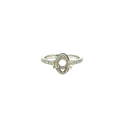 14K White Gold Diamond Engagement Ring