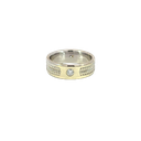 14K White Gold Men's Band