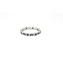 14K White Gold Sapphire Ring