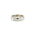 14K White Gold Diamond Band 