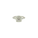 14K White Gold Diamond Engagement Ring
