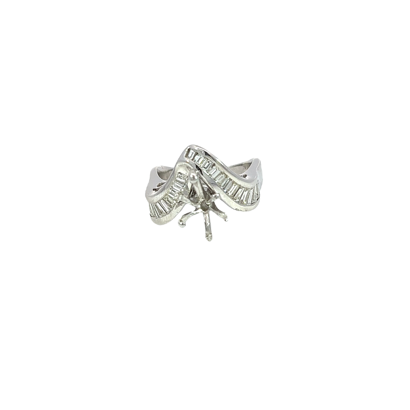 14K White Gold Diamond Engagement and Fashion Ring