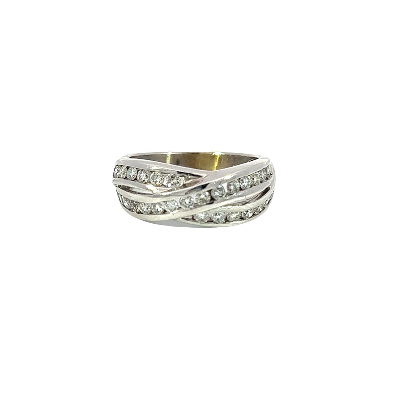 14K White Gold Diamond Cocktail Ring