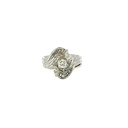 14K White Gold Diamond Cocktail Ring