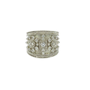 14K White Gold Diamond Band