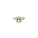 14K White Gold Diamond Engagement Ring