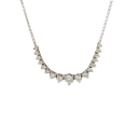 14K White Gold Diamond Necklace