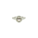 14K White Gold Diamond Engagement Ring