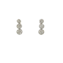14K White Gold Diamond Drop Earrings