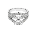 14K White Gold Diamond Ring