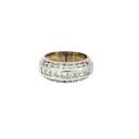 14K White Gold Diamond Band 