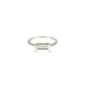 14K White Gold Diamond Engagement Ring