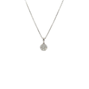 14K White Gold Diamond Pendant