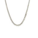 14K White Gold Diamond Tennis Necklace