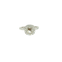 14K White Gold Diamond Engagement Ring