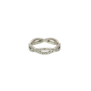 14K White Gold Diamond Band