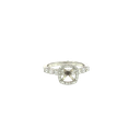 14K White Gold Diamond Engagement Ring