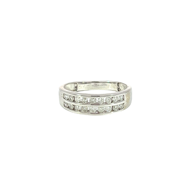 14K White Gold Diamond Fashion Ring