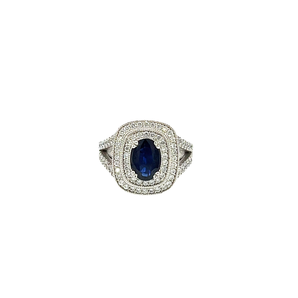 14K White Gold Diamond Fashion Ring