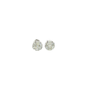 14K White Gold Diamond Stud Earrings