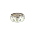 14K White Gold Diamond Band