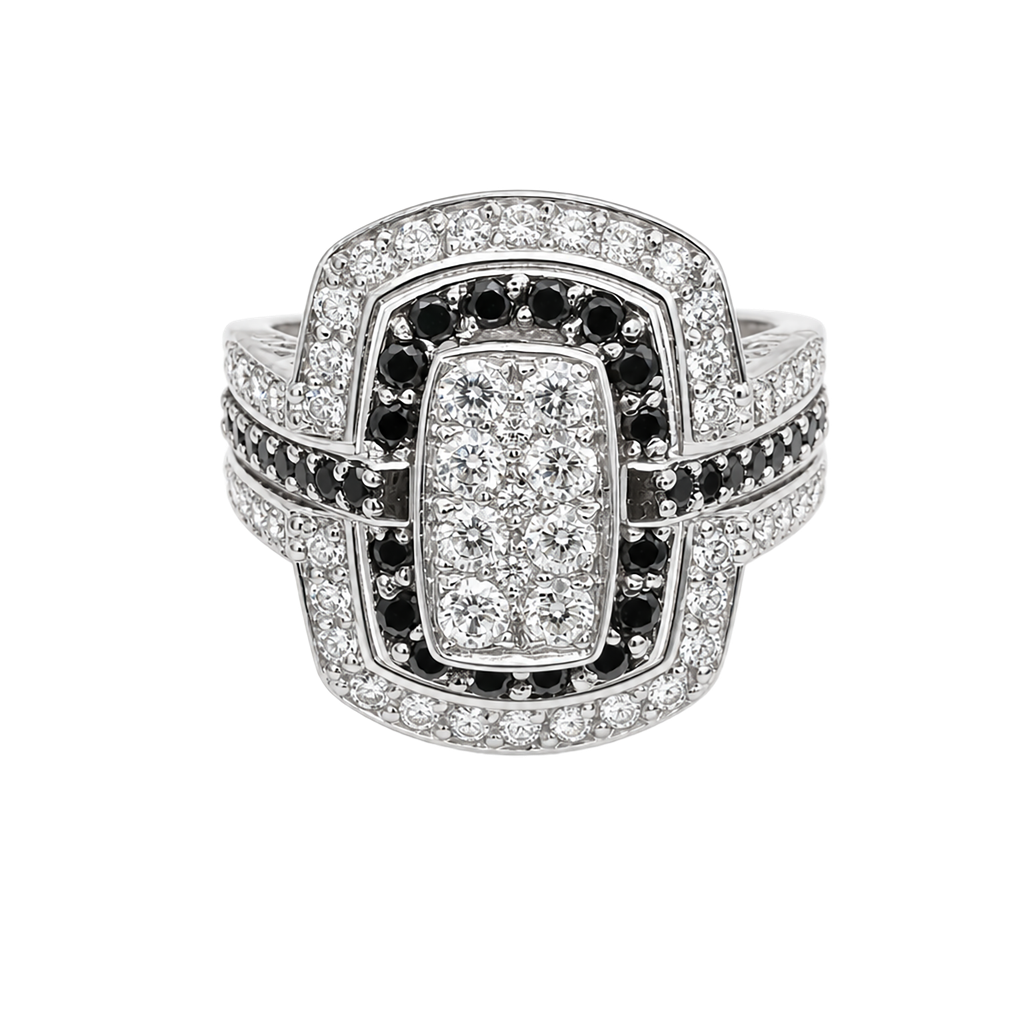 14K White Gold Diamond Fashion Ring
